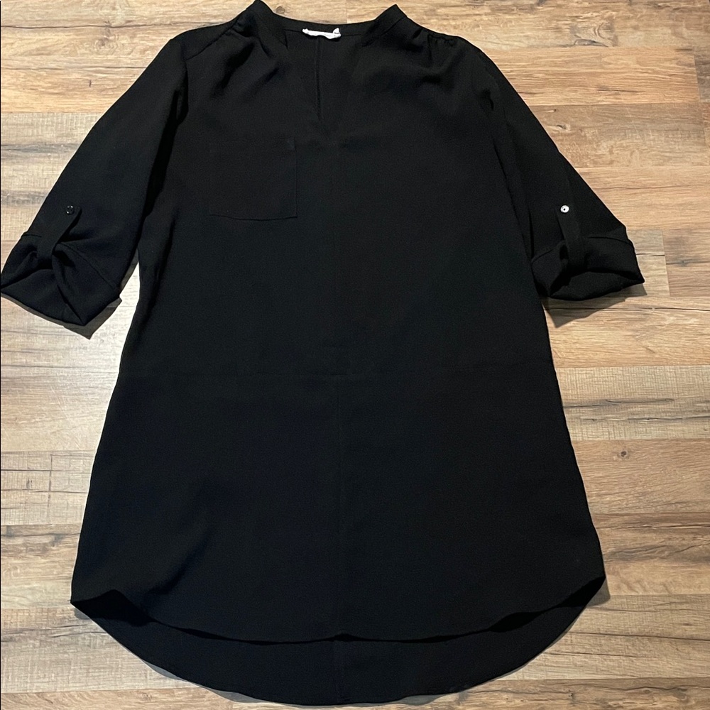 Lush Black 3/4 Sleeve Dress